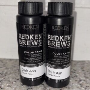 LOT OF 2- Redken Brews Camo Dark Ash 2oz Hair Color